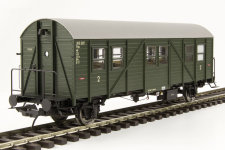 Lenz 41140-04 - 0 - Behelfspersonenwagen MCi 43, flaschengrün, DB, Ep. IIIa